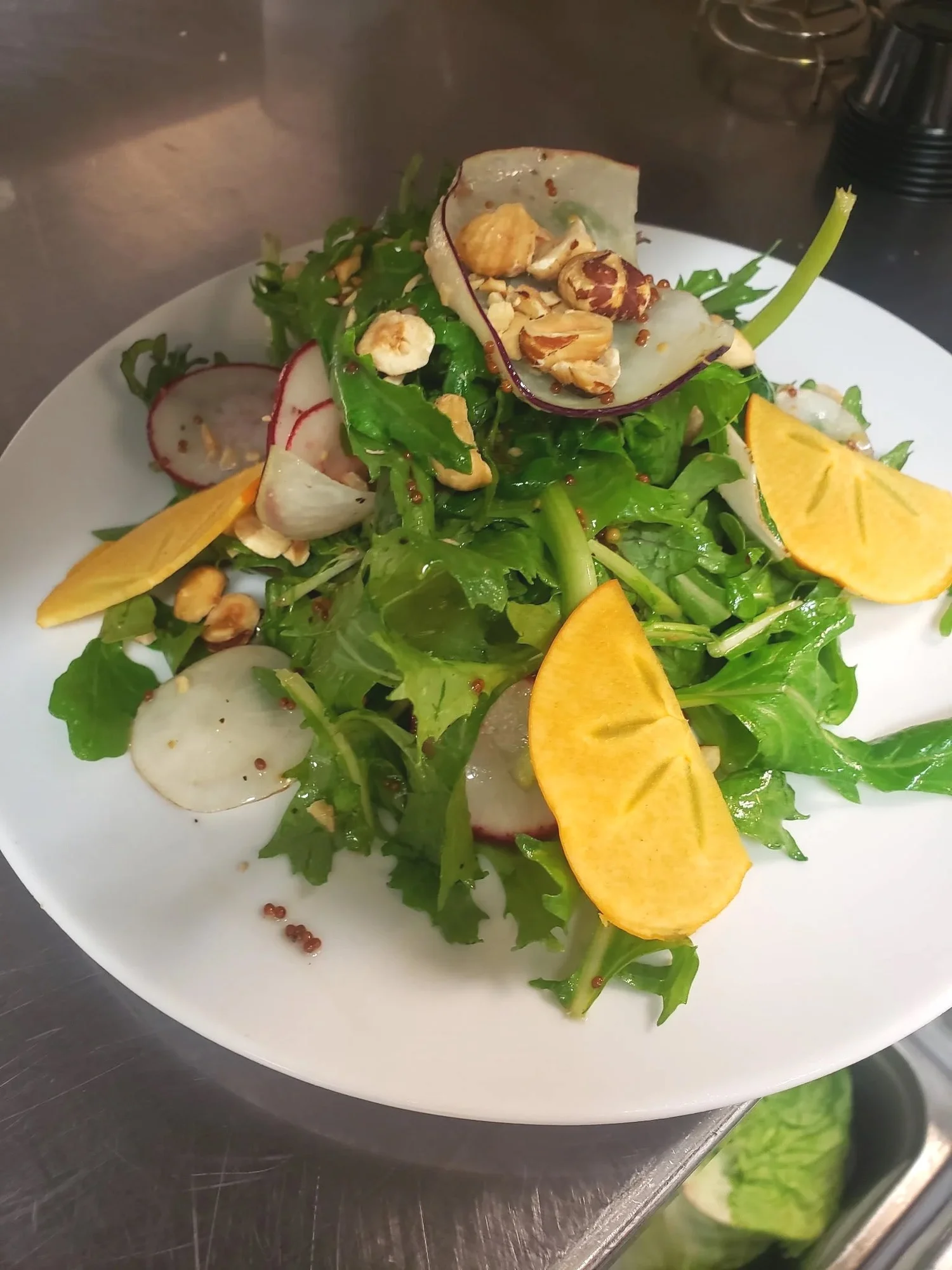 Persimmon and Hazelnuts